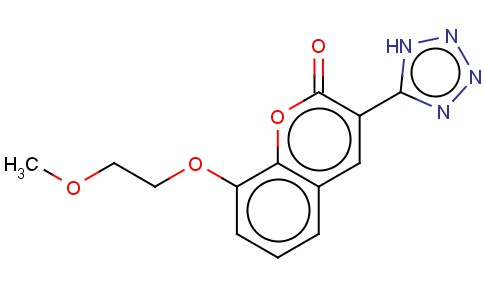 2H-1-BENZOPYRAN-2-ONE, 8-(2-METHOXYETHOXY)-3-(1H-TETRAZOL-5-YL)-